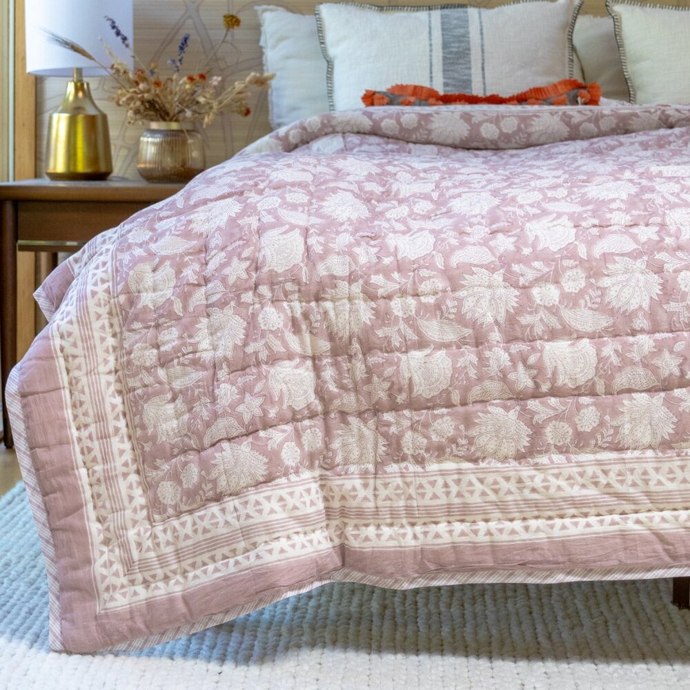 Pink Lotus Quilt